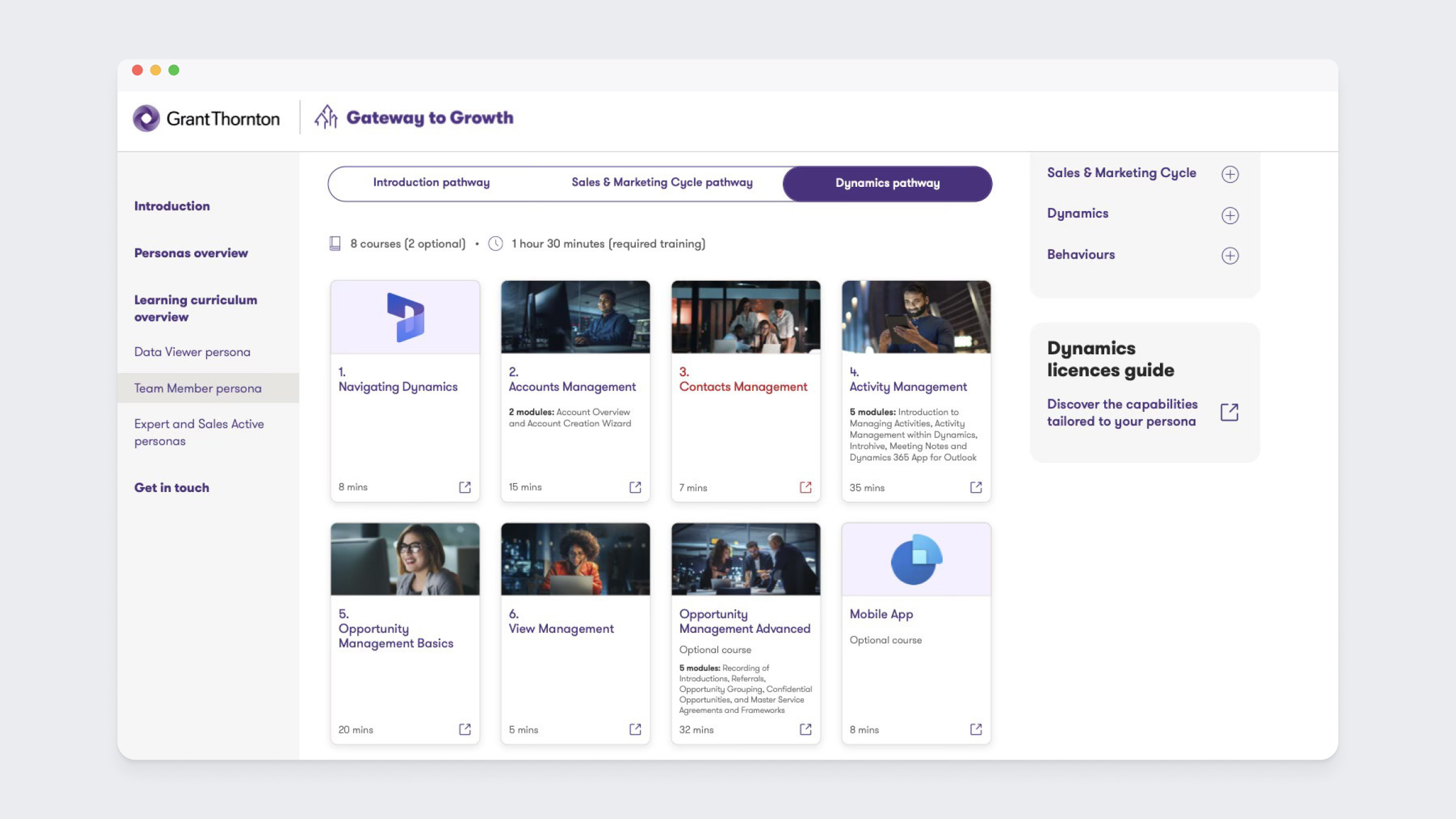 Gateway to Growth microsite screenshot